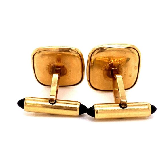 VTG Estate Krementz Gold Tone Intaglio Men’s Cufflinks! 59 - Picture 2 of 5